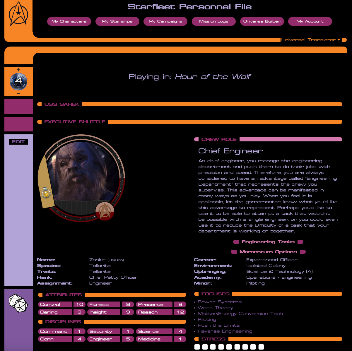 image: character sheet on desktop