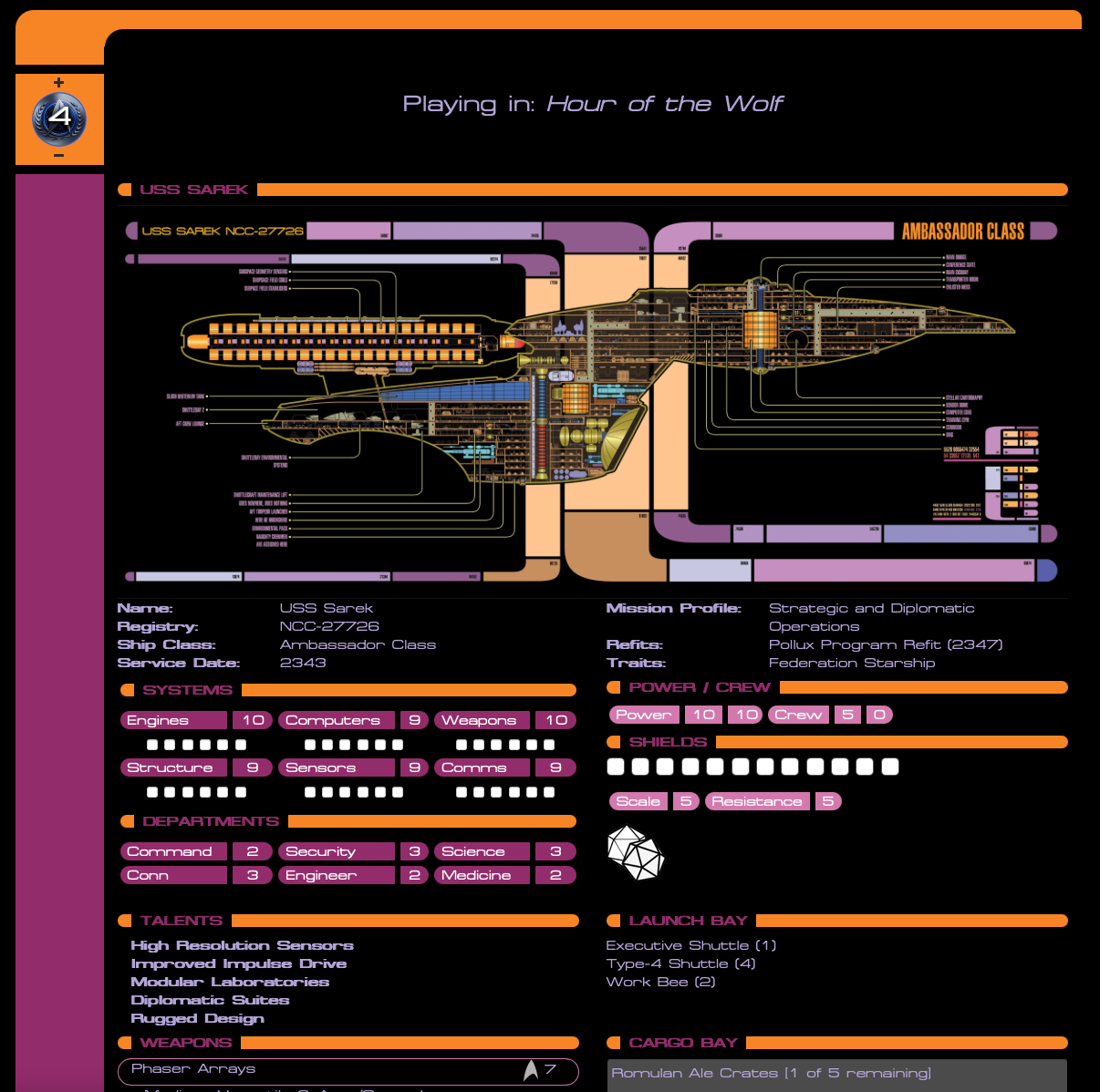 image: ship sheet on desktop